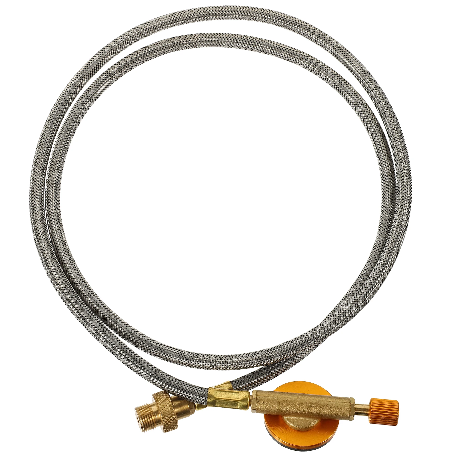 

Propane Hose High Pressure Regulator Gas Stove Conversion Kit BBQ Grill Copper Stainless Rubber Connection Cable
