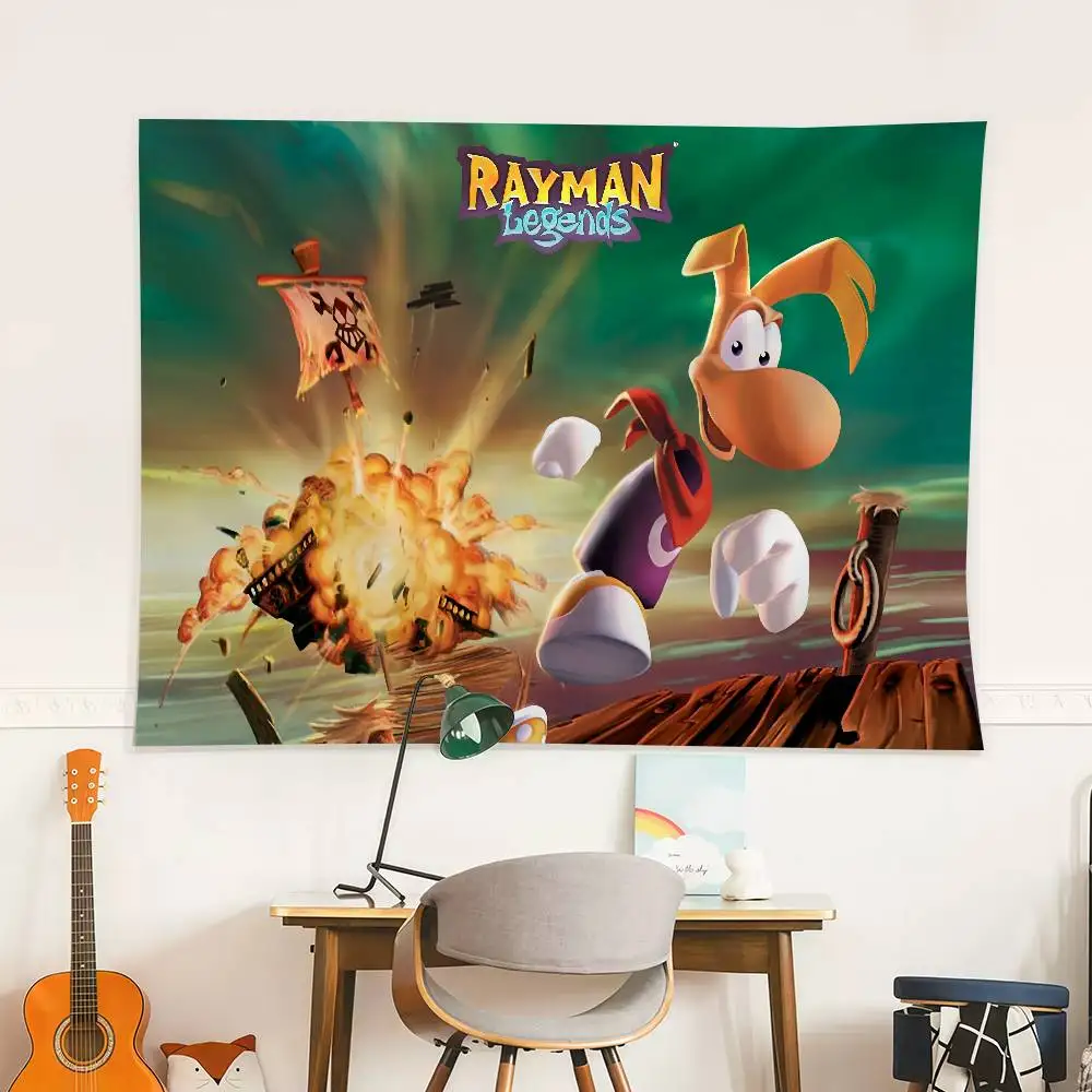 لعبة R-Rayman L-Legends العلم الديكور في الهواء الطلق نزهة حفلة المنزل التخييم حفلة فنية معلقة راية