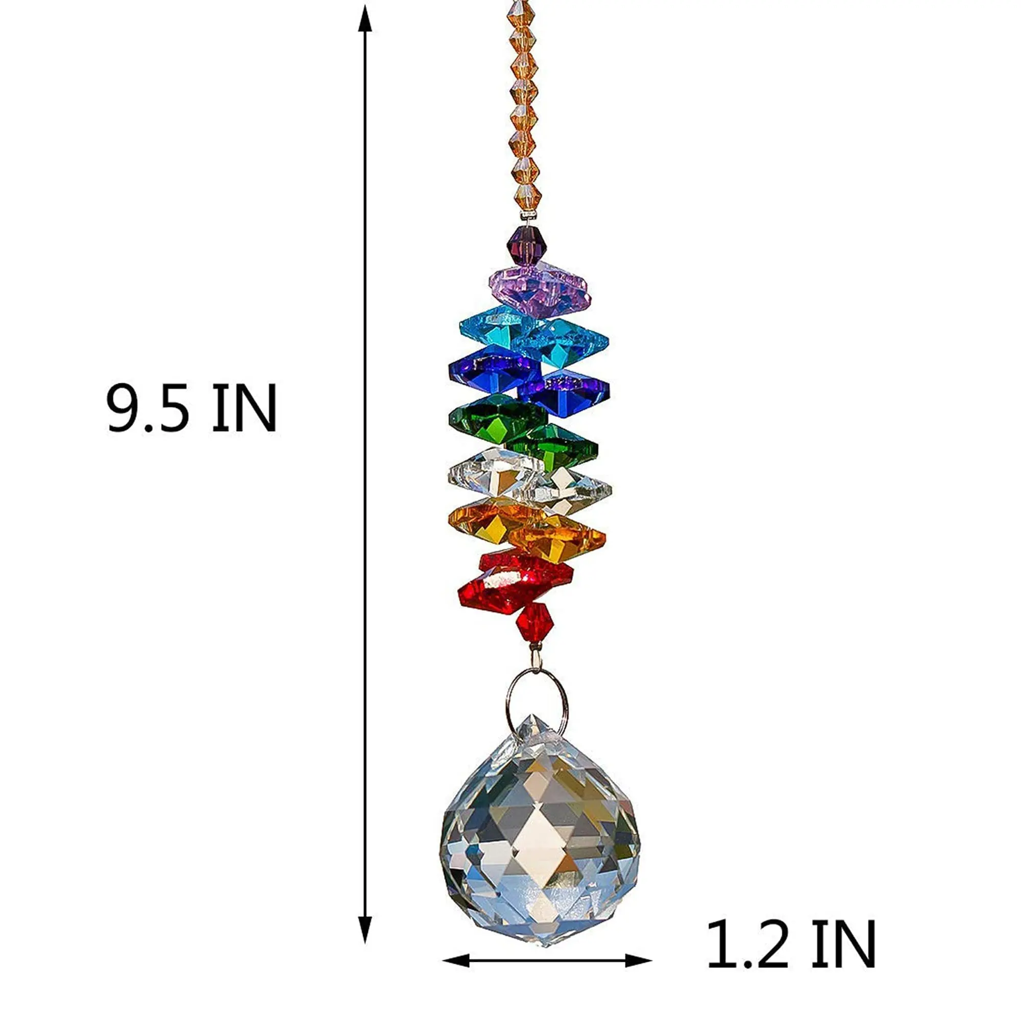30mm crystal chandelier, ball prism, rainbow octagonal chakra and sunlight capture device are suitable as gifts