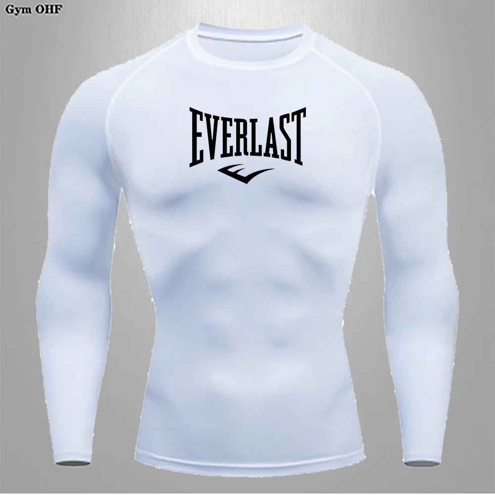 Men's Sports Tight Long-Sleeve Top Gym Training Running Breathable Elastic Athletic Wear view 2