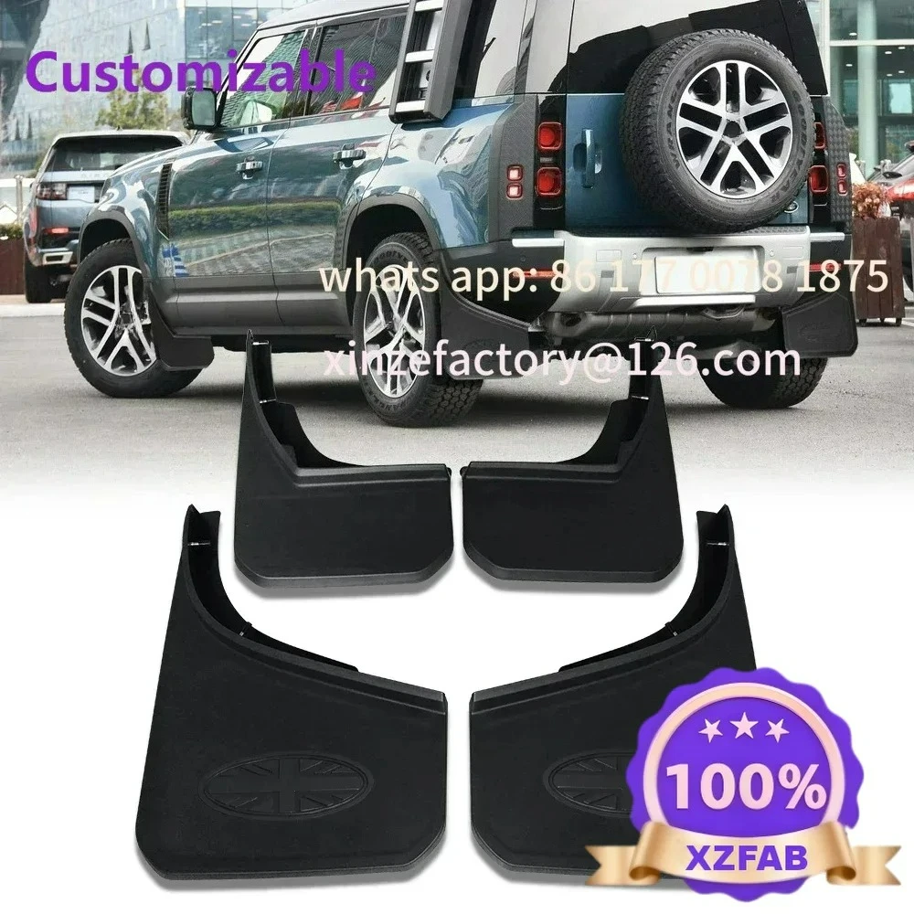 4x for Land Rover Defender 110 90 2020 2021 2022 L663  Car Mudguard Fenders Mud Flaps Splash Guards Mudflaps Front Accessories