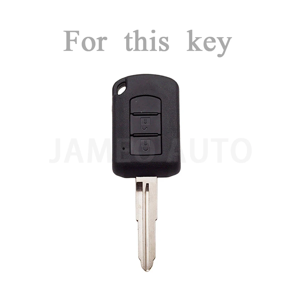 2 Buttons Remote Car Key Cover For Mitsubishi ASX 2021 Space Star ASH Outlander Lancer EX Galant Pajero Keychain Holder Key Case