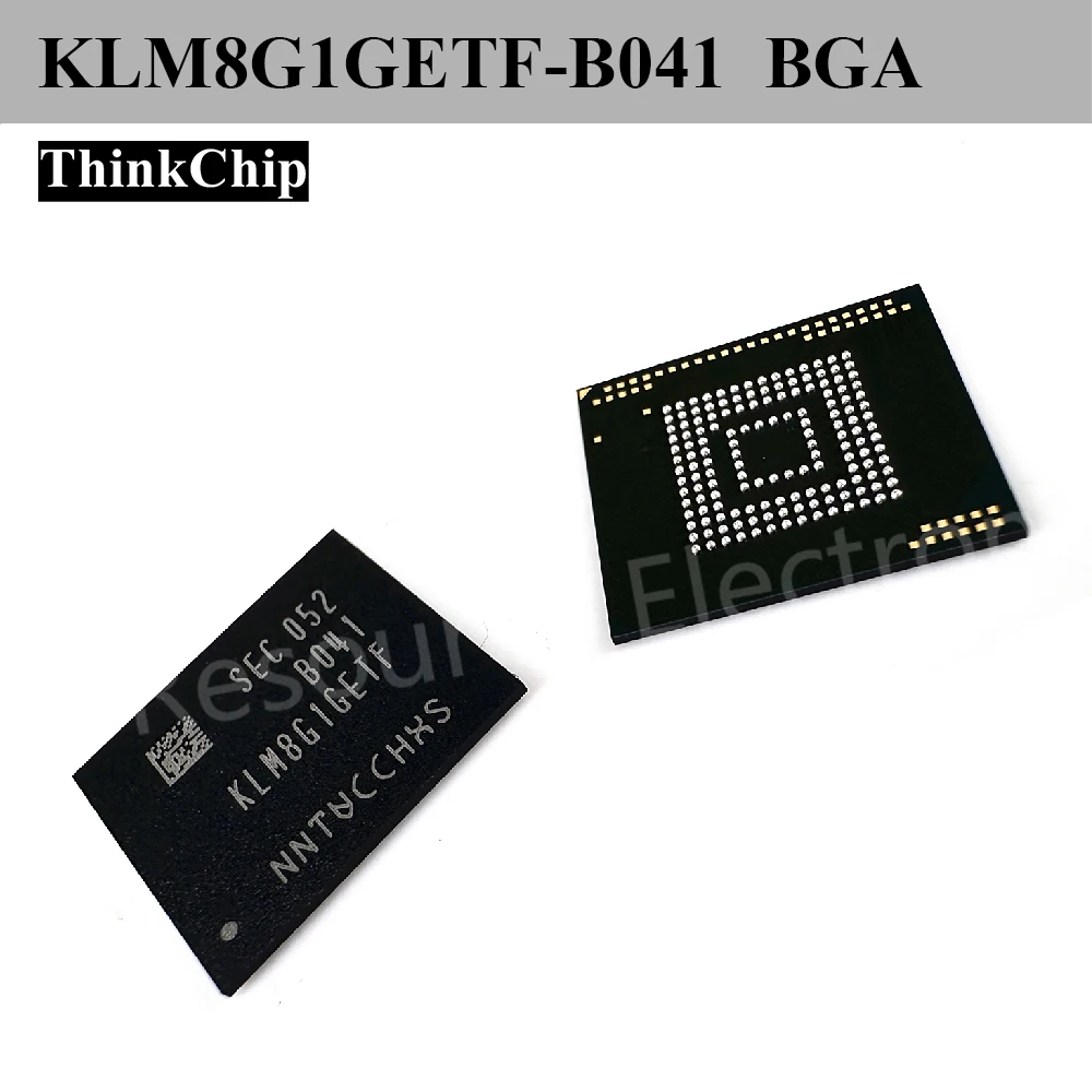 (1pcs) KLM8G1GETF-B041  BGA eMMC Flash Memory 8GB for Embedded Storage