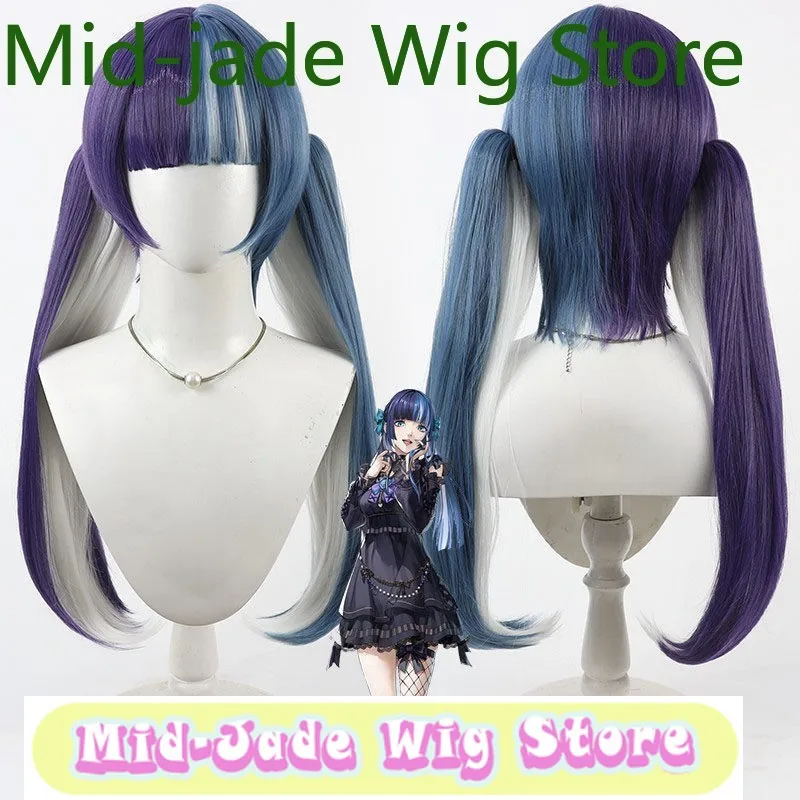 

Persona 5 The Phantom X Kano Ichigo Cosplay Wig - Dual Tone Twin TailsAnime Game Role-playing Halloween Party Synthetic Wigs