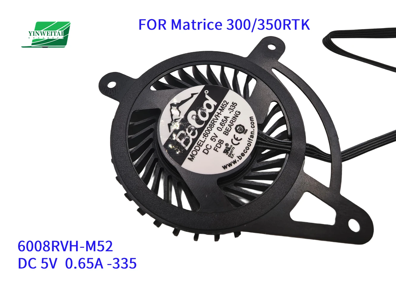 

PVB060B05H-P09-EE 6008RVH-M52-335 DC 5V for DJI Matrice 300/350 RTK m300 fan repair parts Aircraft Lower Shell Fan