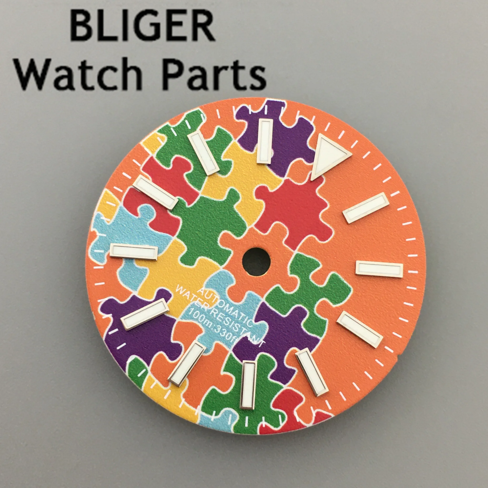 BLIGER 29 مللي متر ساعة برتقالية مينا مضيئة تناسب NH35 NH36 ETA2824 2836 ميوتا 8215 DG2813 3804 حركة