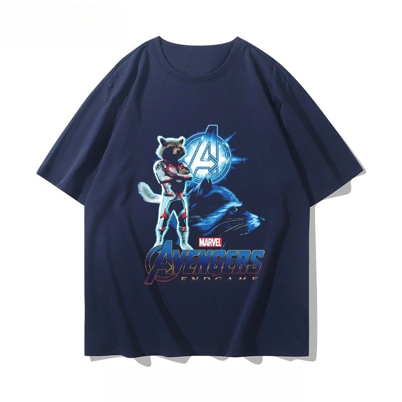 

Совместная одежда Marvel, мужская полурубашка, летняя одежда, молодежная футболка с короткими рукавами, повседневный спортивный популярный топ, футболка с короткими рукавами