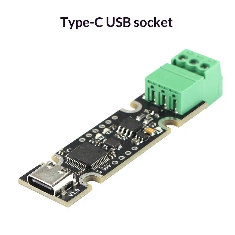 1Pcs USB To CAN Adapter UCAN Board Based On STM32F072 Support ForCAnable / CandleLight / Klipper Firmware