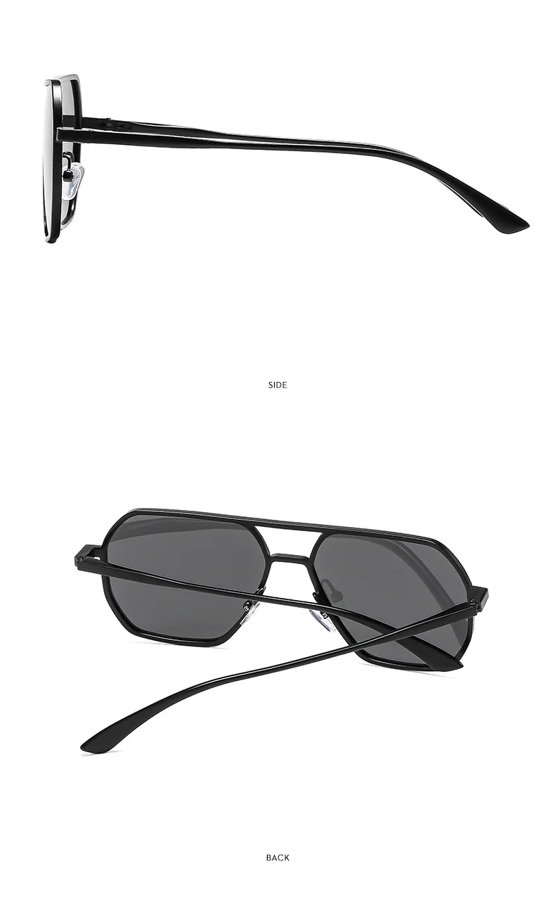 Neue Fashion Square Polarisierte Sonnenbrille Für Frauen Männer Retro Metall Rahmen Sonnenbrille Hohe Qualität Shades UV400 Brillen – Detail 7