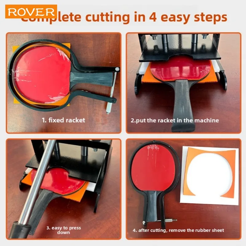 آلة قطع المطاط بينج بونج، مضرب تنس الطاولة، أداة قطع متعددة الوظائف للمطاط الإيجابي والسلبي المثالي #5
