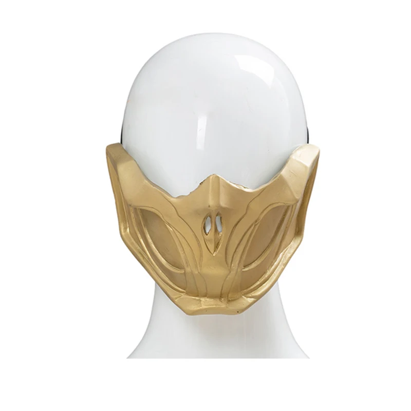 Mortal cos Kombat 11คอสเพลย์หน้ากากยางถุงมือแมงป่องคอสเพลย์เครื่องประดับชุดปาร์ตี้ฮาโลวีน