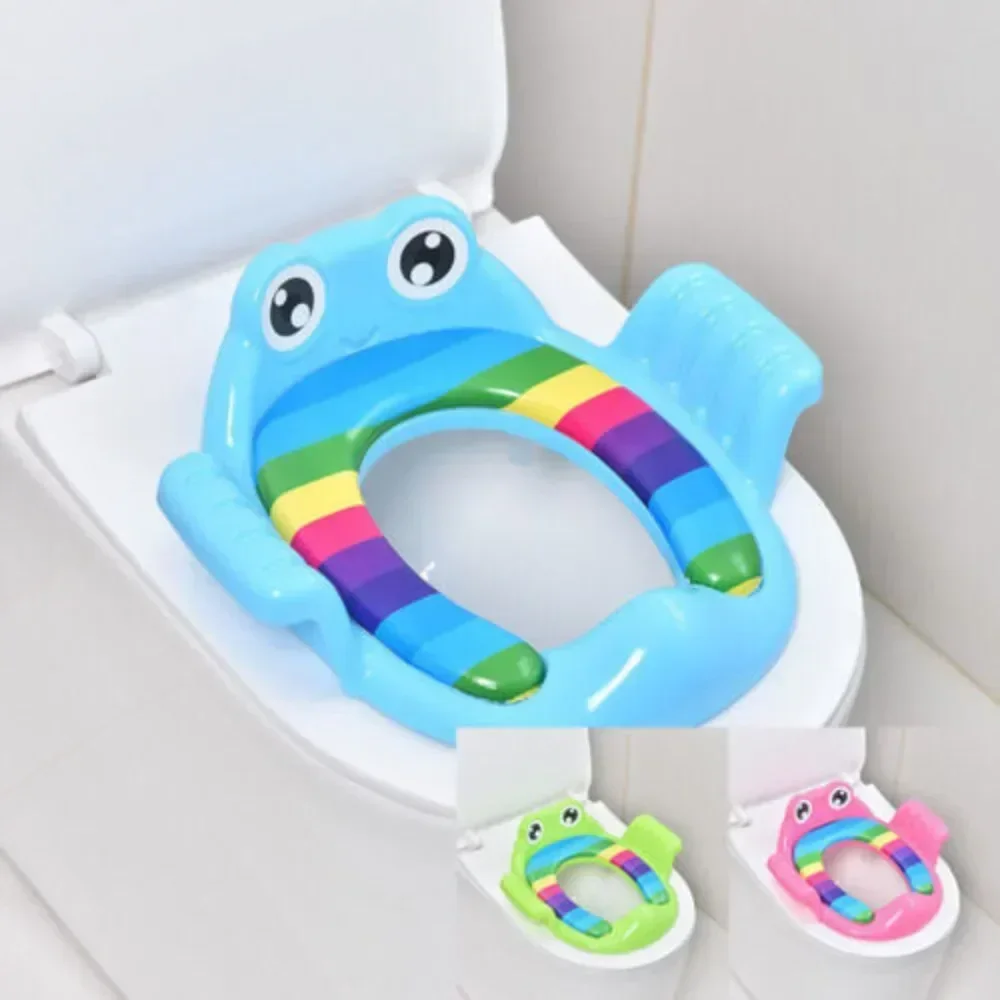 Child Baby Kids Soft Padded Potty Training Toilet Seat With Handles Toddler UK