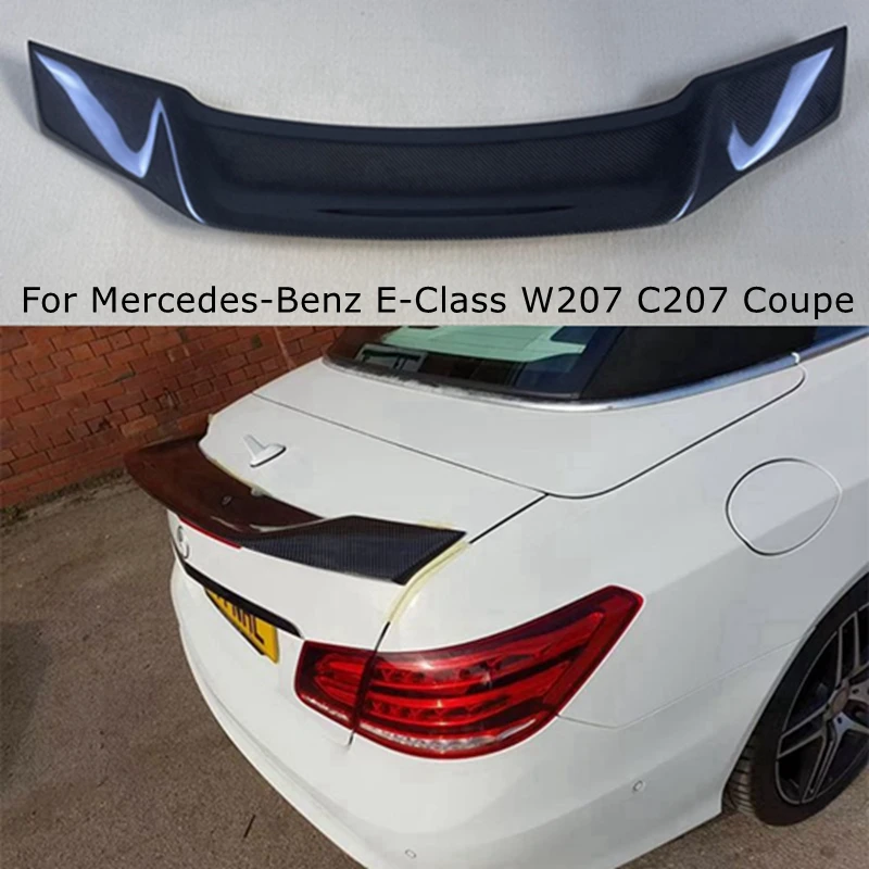 For Mercedes-Benz E-Class W207 C207 2Door Coupe R Style Carbon Fiber Rear Spoiler Trunk Wing 2009-2016
