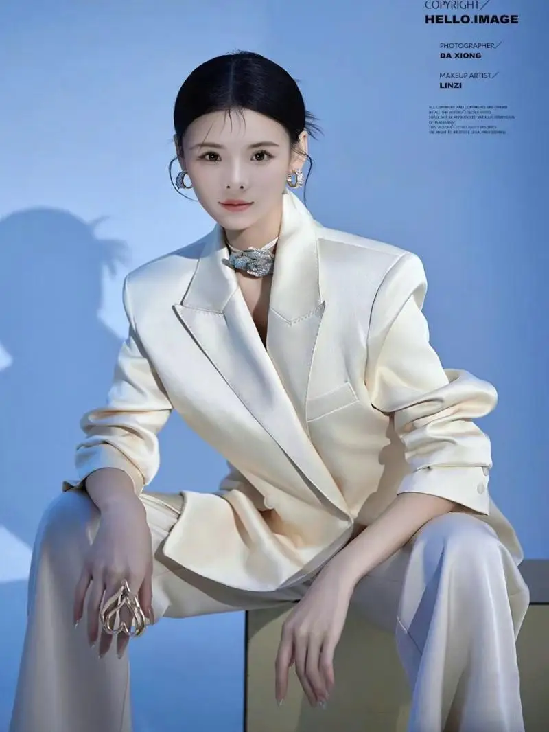 

Fashionable Western Suit Set Photography Studio New Arrival Stage Costume Ethnic Women's Clothing Summer 2024 Portrait Art Photo