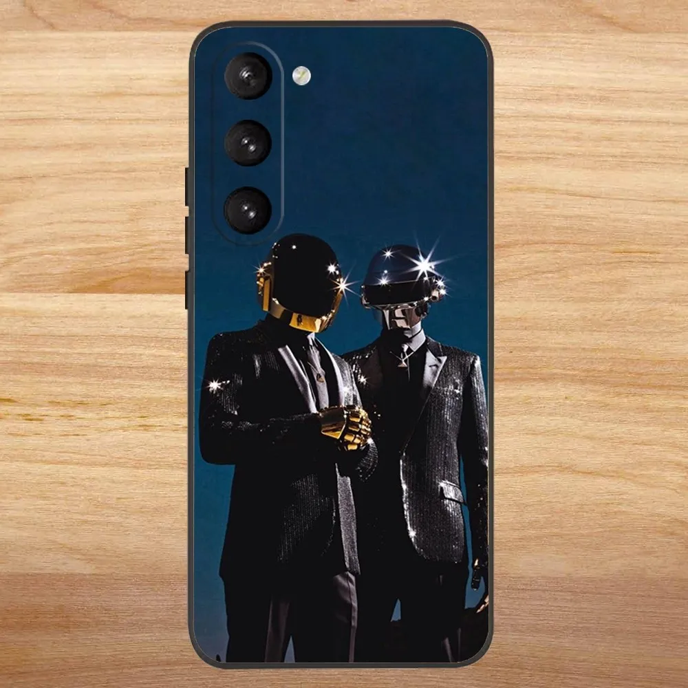 D-Daft Punk Band Phone Case for SamsungS24,S23,S22,S21,S20 Ultra Pro S10,S30Plus,20 Ultra Black Cover