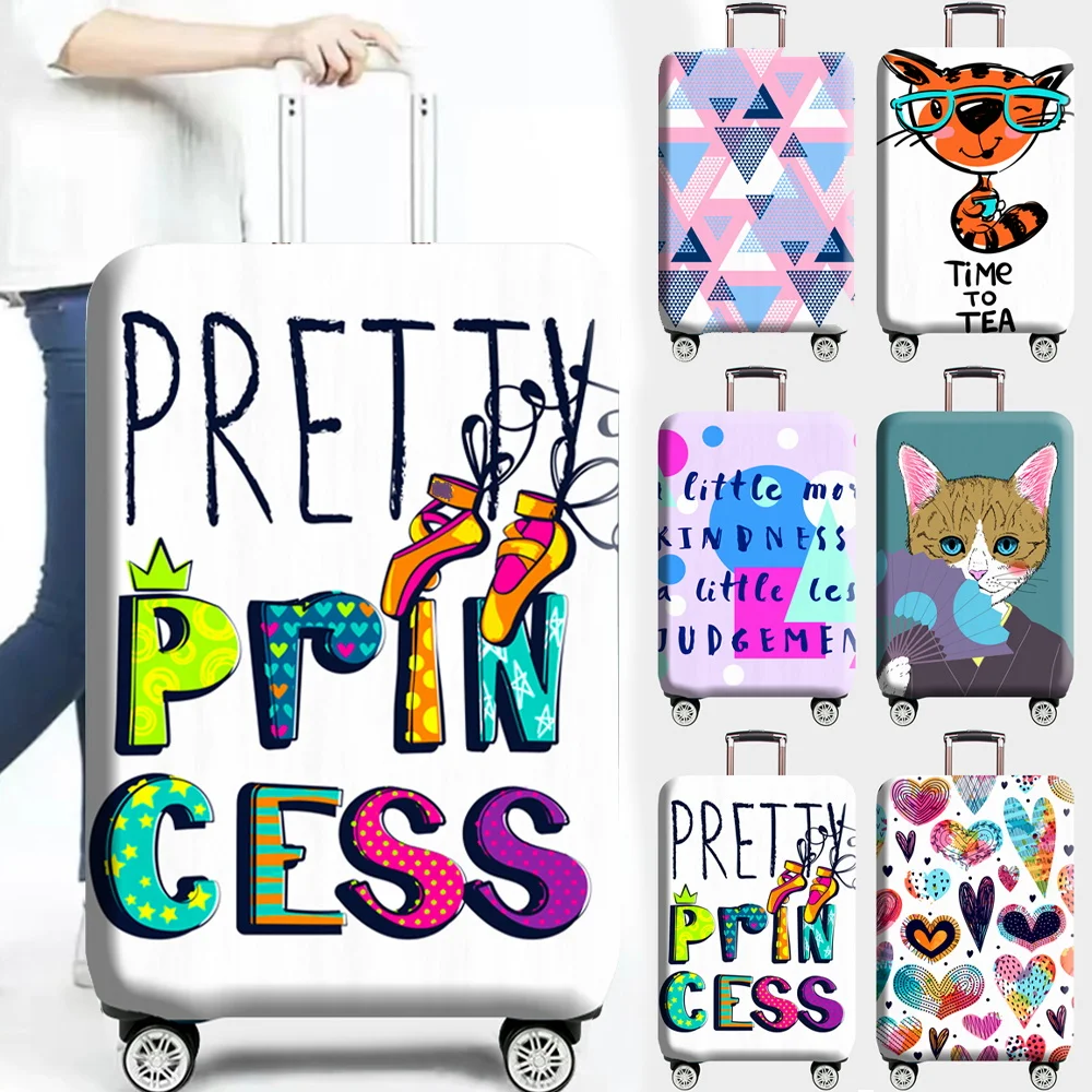 

18-32 Inch Elastic Luggage Cover Travel Suitcase Cover Protector Bag all-over print Trolley Duffle Case Traveling Accessories
