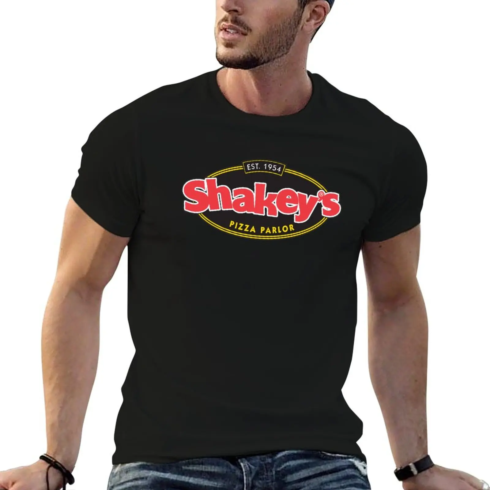 Retro Shakeys Pizza Polar T-Shirt man clothes graphic shirts oversized t shirt Men's t shirts