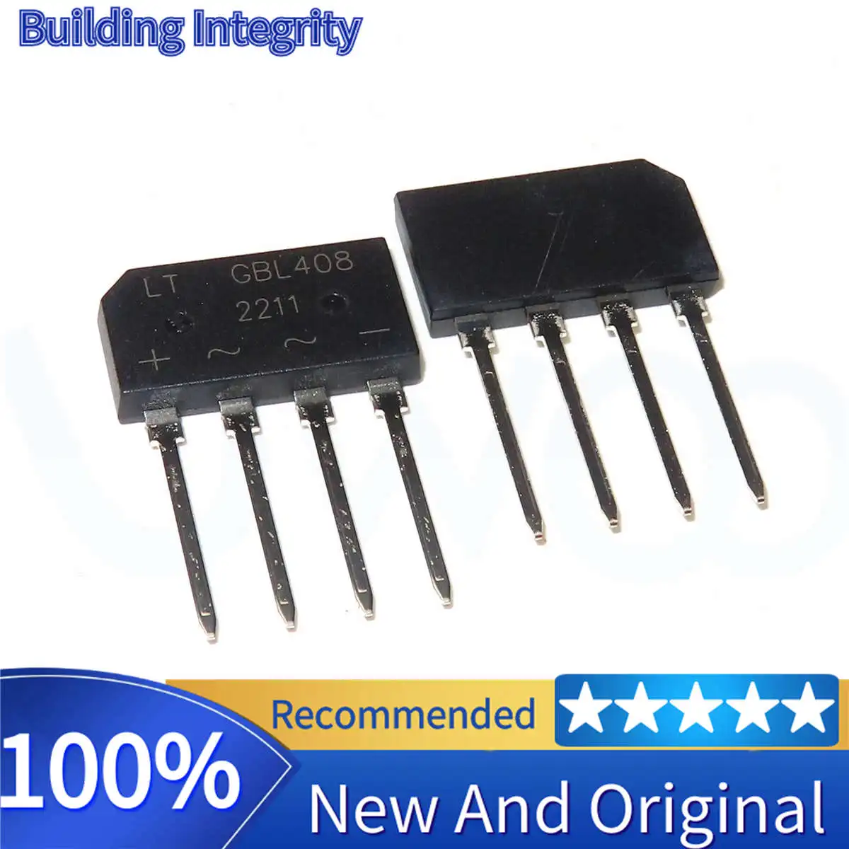 GBL408 DIP-4 Direct insertion four pin 4A 800V bridge reactor rectifier flat bridge single-phase semiconductor