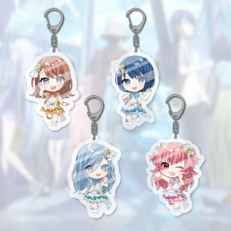 5pcs Anime Characters Acrylic Keychain Set, Gift for Cosplayers