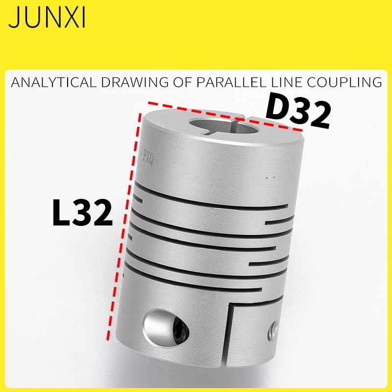 

D32-L32 3D-принтер из алюминиевого сплава, соединительная муфта с параллельной обмоткой, микроэластичный винт, муфта с мелкой канавкой
