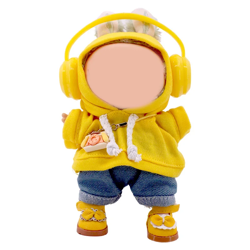 新しいスタイル 17cm 人形アクセサリーに適しています マカロンイヤホン ブーツ、ラブブ用、子供へのギフト