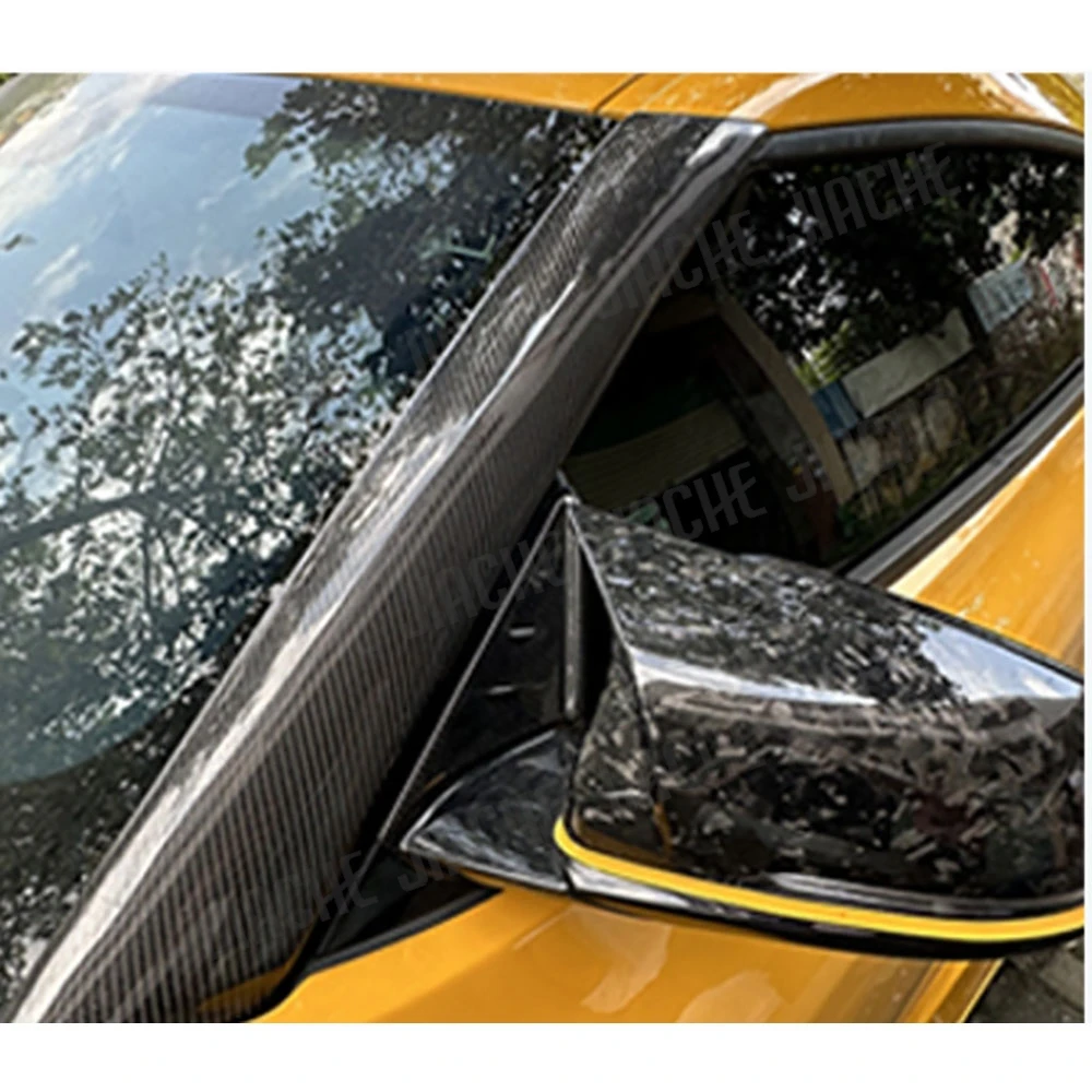 

For Toyota Supra A90 A91 2019-2024 Carbon Fiber Car Front Windshield Window A Pillar Trim Cover Accessories