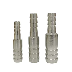 304 ze stali nierdzewnej 2 sposób kolczasty łącznik rurowy reduktor złącze proste króciec do węża, 6mm, 8mm, 10mm, 12mm 14mm 16mm 20-60mm
