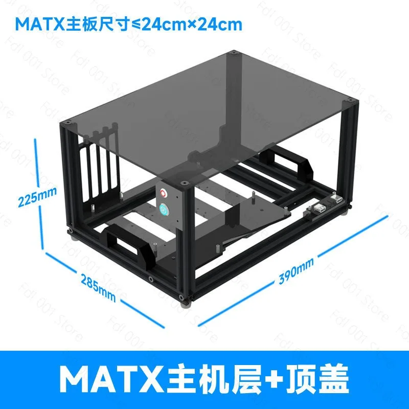 support-de-chassis-nas-multi-ordinateurs-en-aluminium-diy-superposable-double-couche-en-acrylique-translucide