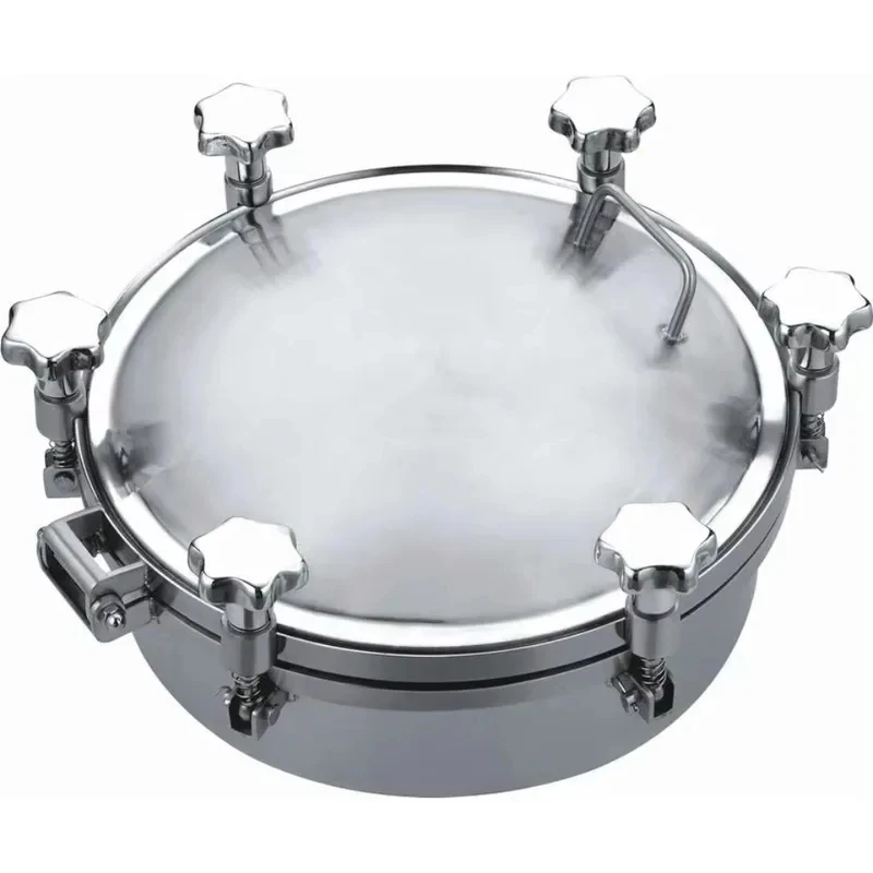 04 L Sanitary Gr Stainls Steel Round and Square Manhole Cover Food Procsing hinery Parts