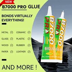 BIGLU B7000 PRO pegamento Flexible suave de secado lento transparente para marco de pantalla de teléfono cubierta trasera de batería Diamond Craft 15/50/110ML