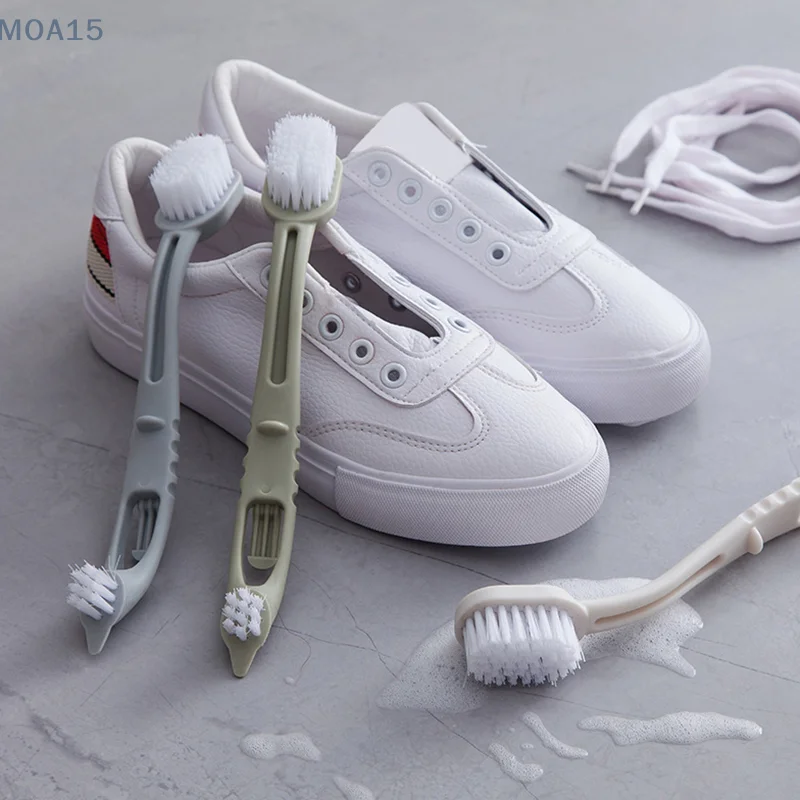 Double-end Shoes Brush Cleaner Sneaker White Shoes Cleaner Brush Multifunction Household Cleaning Brush Laundry Tool