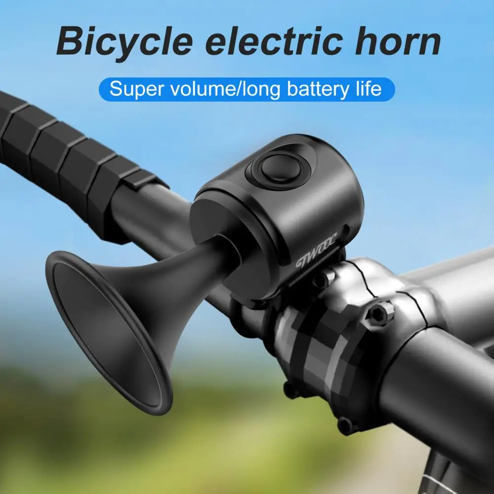 Bicycle Bell 120dB Loud Volume Safety Warning Battery Powered Scooter Handlebar Bells MTB Riding Horn Bicycle Accessories bocina