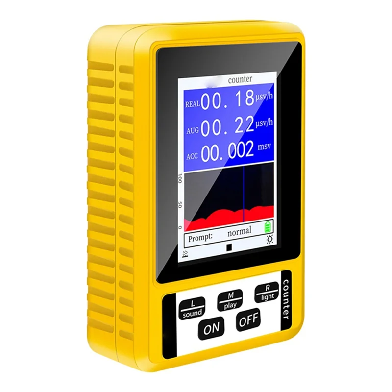 ABSQ-Nuclear Radiation Detector With LCD Display Screen Dosimeter Detectors Beta Gamma X-Ray Tester Portable