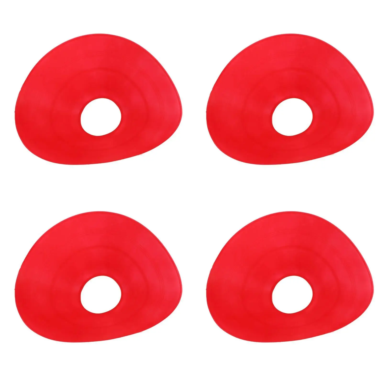 Red Sports Cones - Bright Disc Cones for football Training & Field Marking