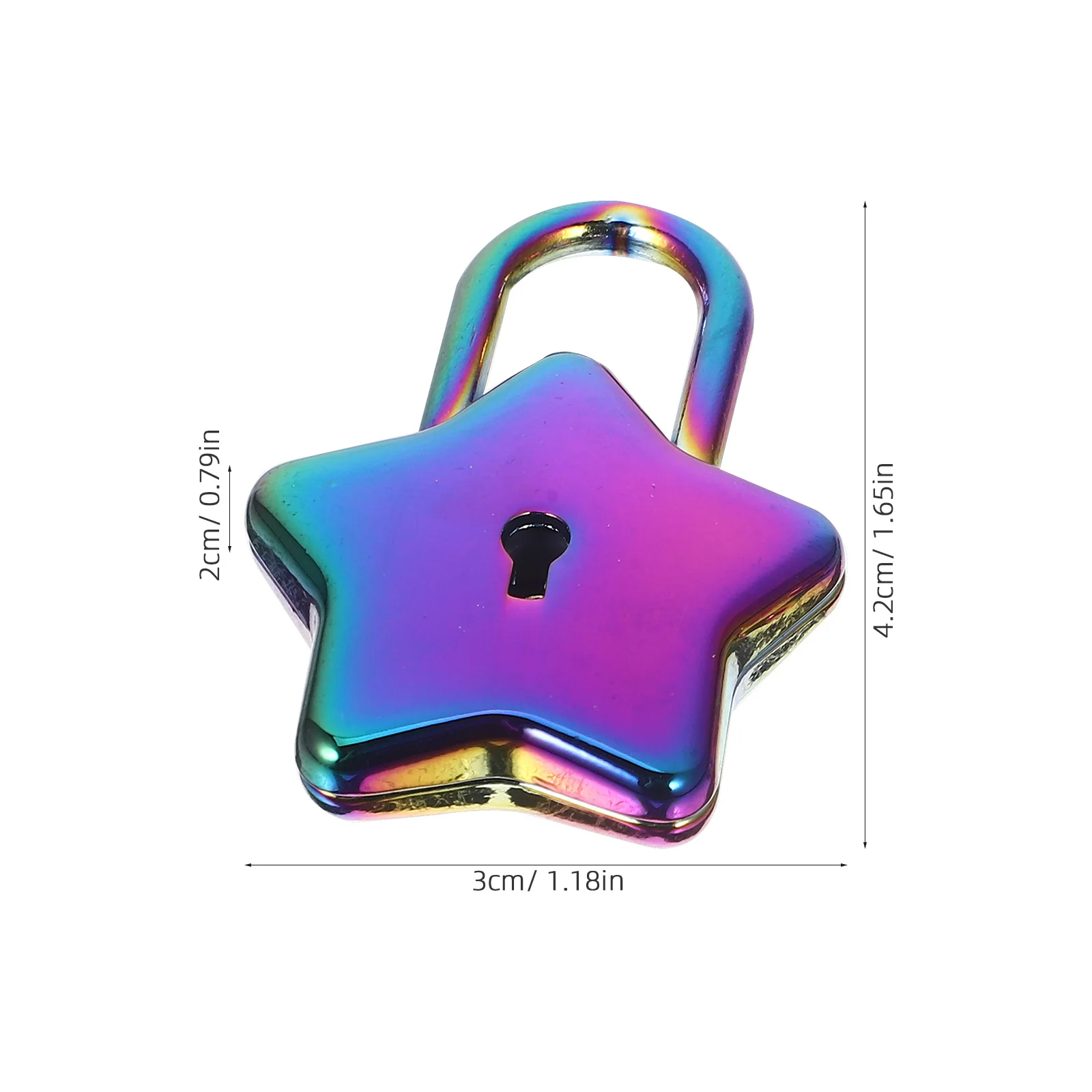 Laptop Padlock Star for DIY Diary Fingerprint Door Small Locks with Keys Shaped Girl Toys