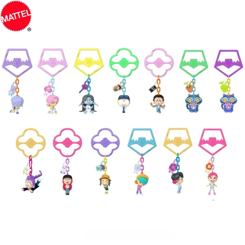 Genuine Mattel Kpop Demon Hunters Blind Box Mini Figurine Keychain Collectible Blind Bag Decorative Bag Charm For Kpop Fans Gift - view 4