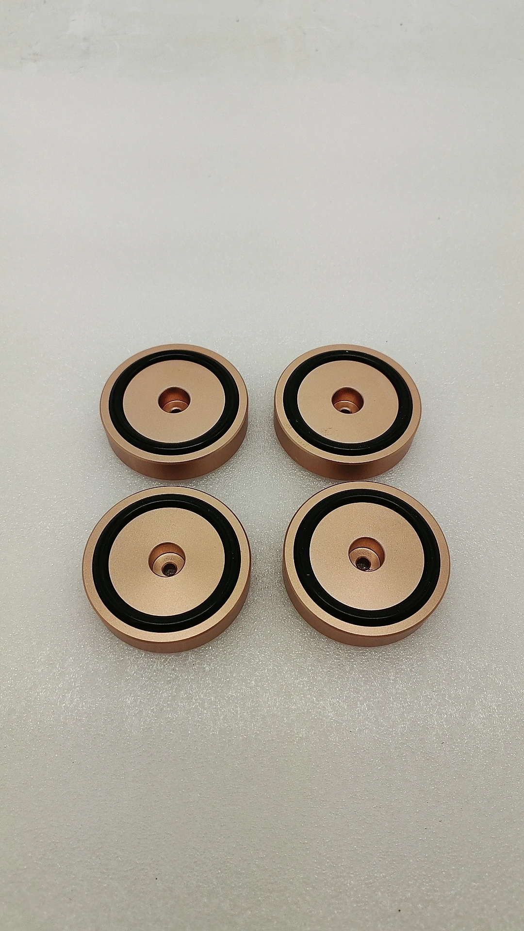 4 шт., диаметр 58 мм, полностью алюминиевый усилитель звука, машина для ног, динамик, гвозди, штатив, амортизатор, подушка