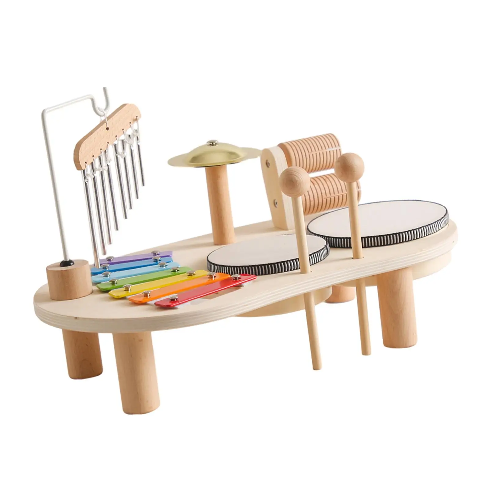Ensemble de batterie Xylophone, jouets éducatifs sensoriels, Coordination œil-main, Instrument de musique créatif, jouet d'apprentissage pour enfants