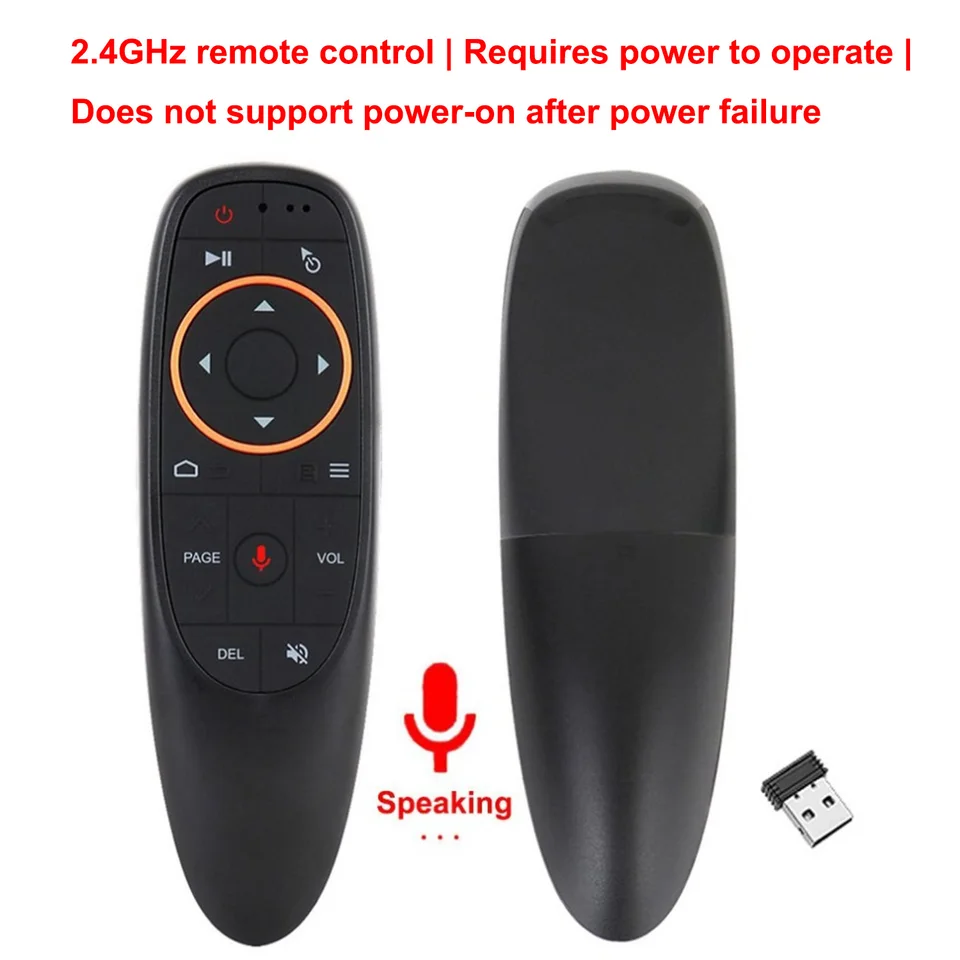 Control remoto de aire G10S con voz y giroscopio inalámbrico 2.4G para H96 MAX X88 PRO HK1 Q5 Android TV Box X96 DQ03 H98 Mini TV Stick 2