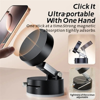 Hot Strong Magnetic Phone Holder Foldable Car Mount Dashboard Cellphone Bracket 360 Degree Rotation Vacuum Suction Cup GPS Stand