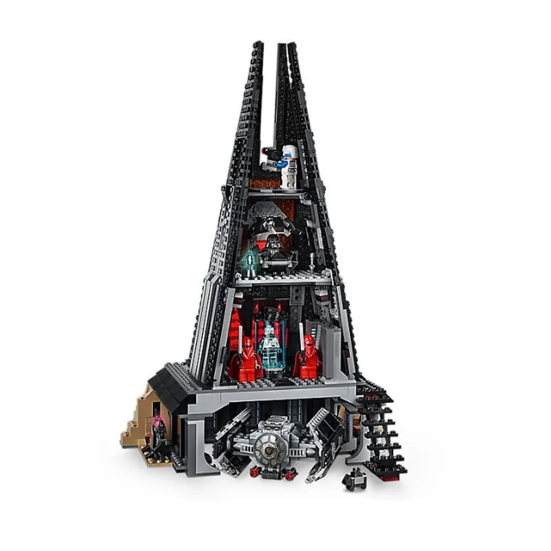 Star Battle Darth House Vader Castle Space Wars TIE Fighter 11425 Model Building Block Toy Compatible With 75251