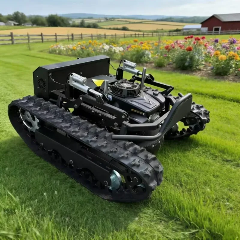 Wireless 4-Stroke 190cc Robotic Lawnmower with Zero Turn Capability and Intelligent Lawn Trimming Functions