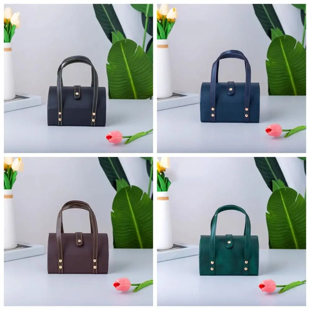 7Positions Bracelet Display Box PU Leather Dustproof Bracelet Storage Bag Organizer Bangle Holder Bracelet Carrying Case