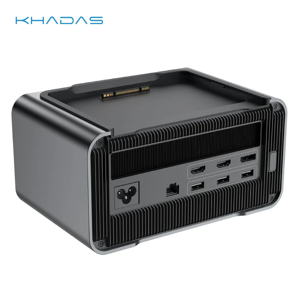 

Khadas Mind Graphics 16GB GDDR6 eGPU with ThunderBolt4/3/Finger Scanner/Speakers/HDMI2.1a/Headphone Jack Max Speed 128GT/s