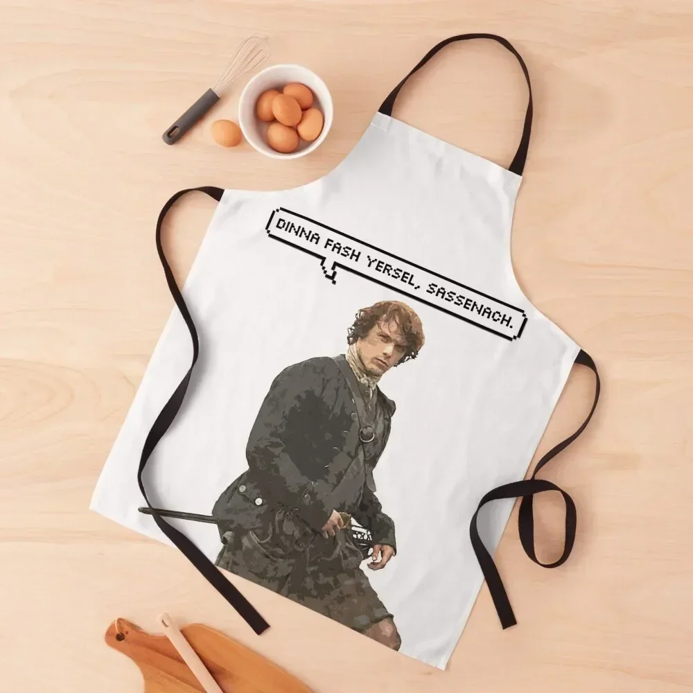 Dinna fash yersel, Sassenach. Apron cook wear Kitchen For Men manicurist Apron