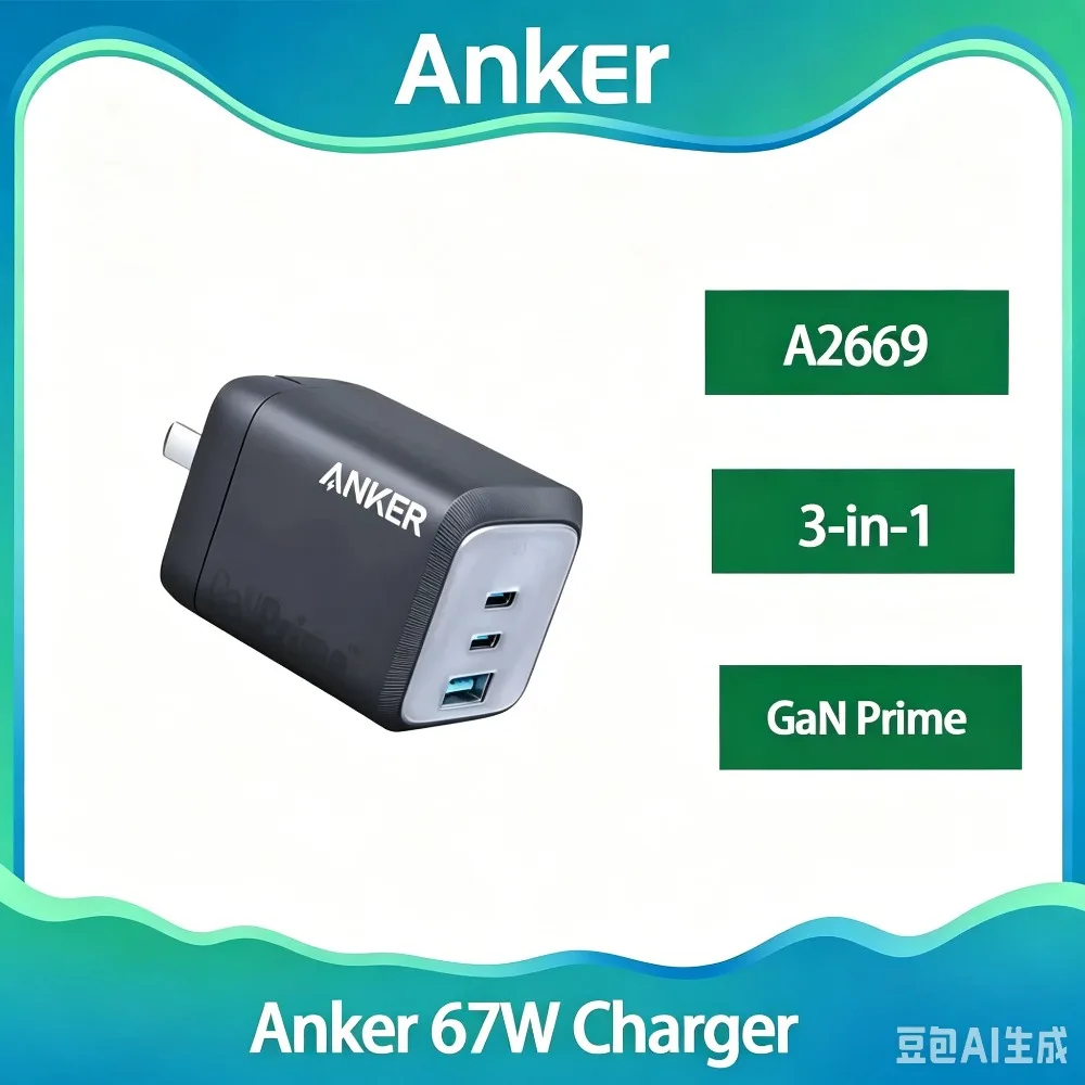 chargeur-rapide-multi-ports-usb-c-anker-prime-67w-gan-prise-pliable-compacte-bloc-de-charge-pd-pour-macbook-ordinateur-portable-telephone-a2669