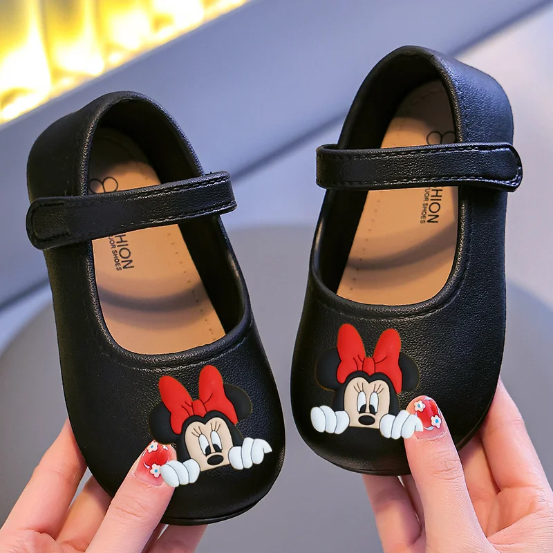 

Disney minnie Girl Outdoor Kids Non-slip Soft Sole EVA Beach Shoes Summer Mickey Mouse Girl Sandals New Fashion Princess Shoes
