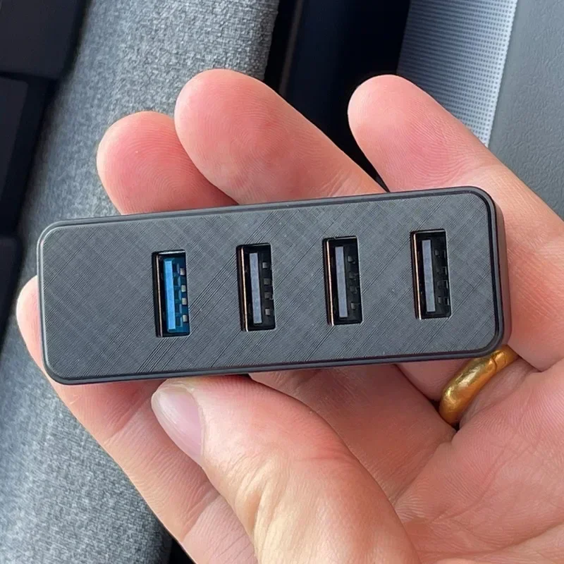 Estación de acoplamiento para Tesla New Model 3 + Highland, guantera USB Hub, expansión, carga rápida, nuevo Modelo 3, accesorios de coche 2024