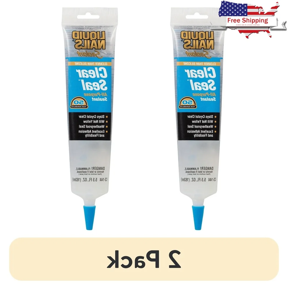 

2 упаковки, прозрачный универсальный герметик, устойчивый к плесени, гибкий, прочный, водонепроницаемый, устойчивый к атмосферным воздействиям, латексный герметик, который можно покрасить