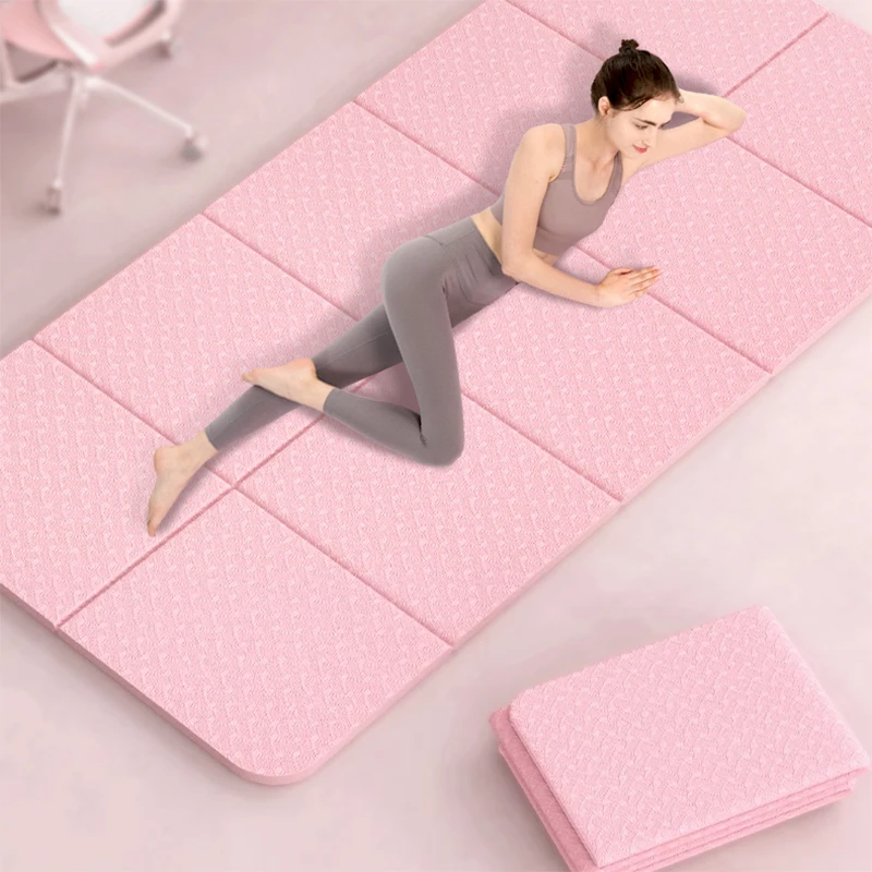 

Antibacterial Folding Yoga Mat Thicken Adult And Child Fitness Exercises Lab Mat Family Crowhop Anti-vibration Sound Camping